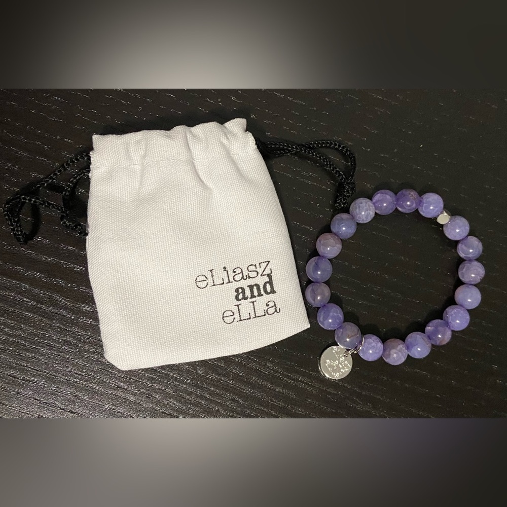 Purple eLiasz and eLLa Bracelet
